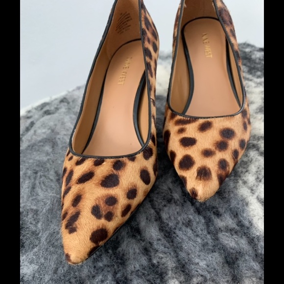 Nine West Cheetah Print Tatiana Pointy Toe Heels - Picture 4 of 9